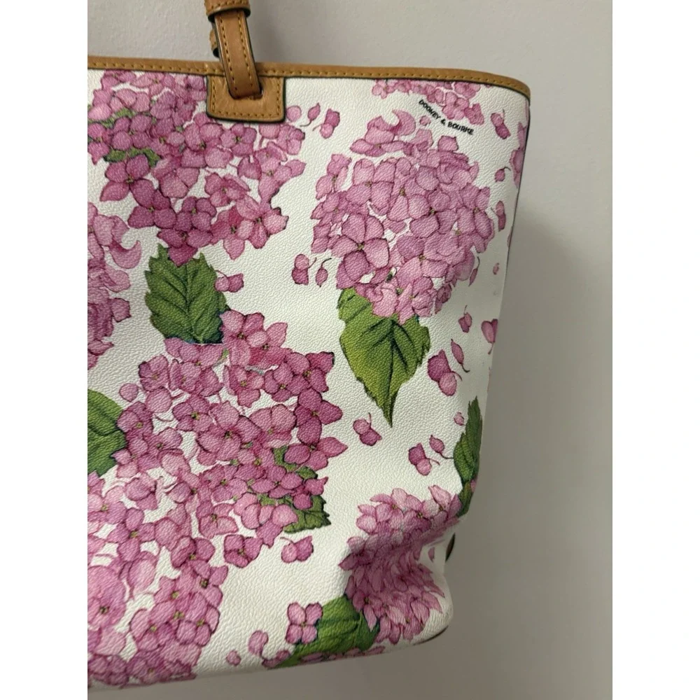 Dooney Bourke Pink Hydrangea Tote - Picture 10 of 12